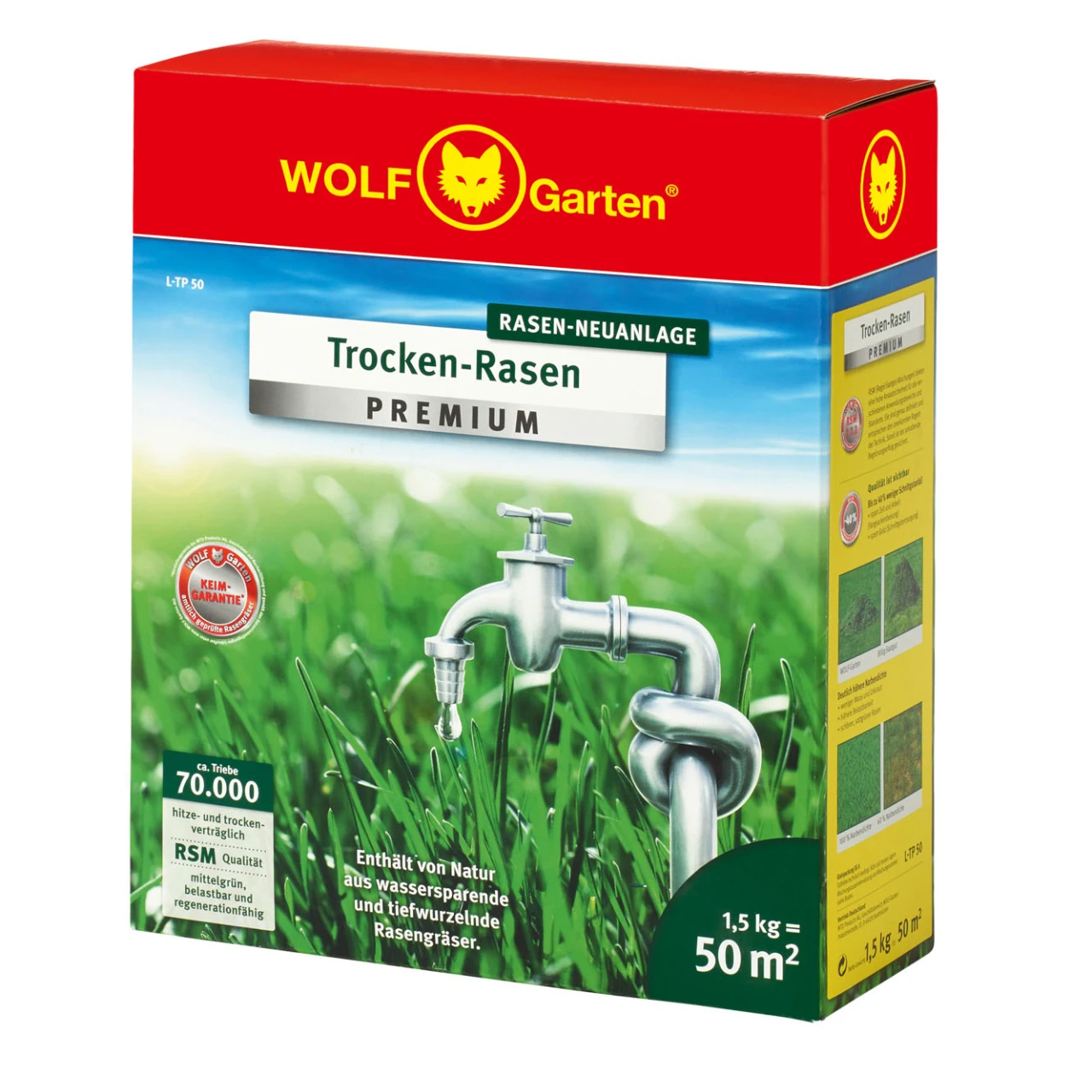 Wolf-Garten Samen Trocken-Rasen L-TP 50 Premium