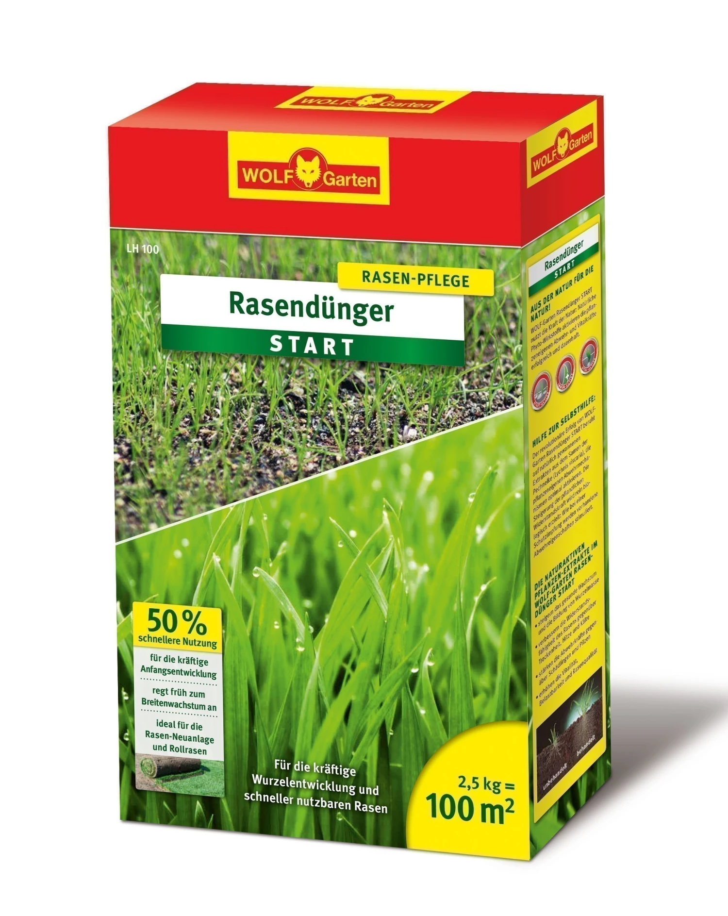 Wolf-Garten Wolf Garten Rasen Starter Dünger LH100 Ausreichend Für 100 M²
