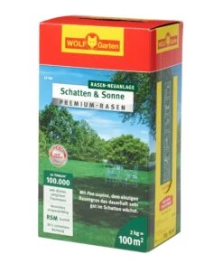 Wolf-Garten Wolf Garten Premium-Rasen Saatgut Schatten & Sonne LP100 Für 100m²