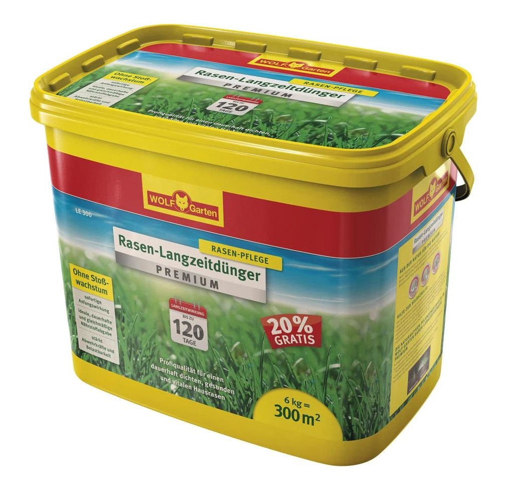 Wolf-Garten Wolf Garten Rasen Langzeitdünger Premium LE300 Bis 120 Tage Für 300m²