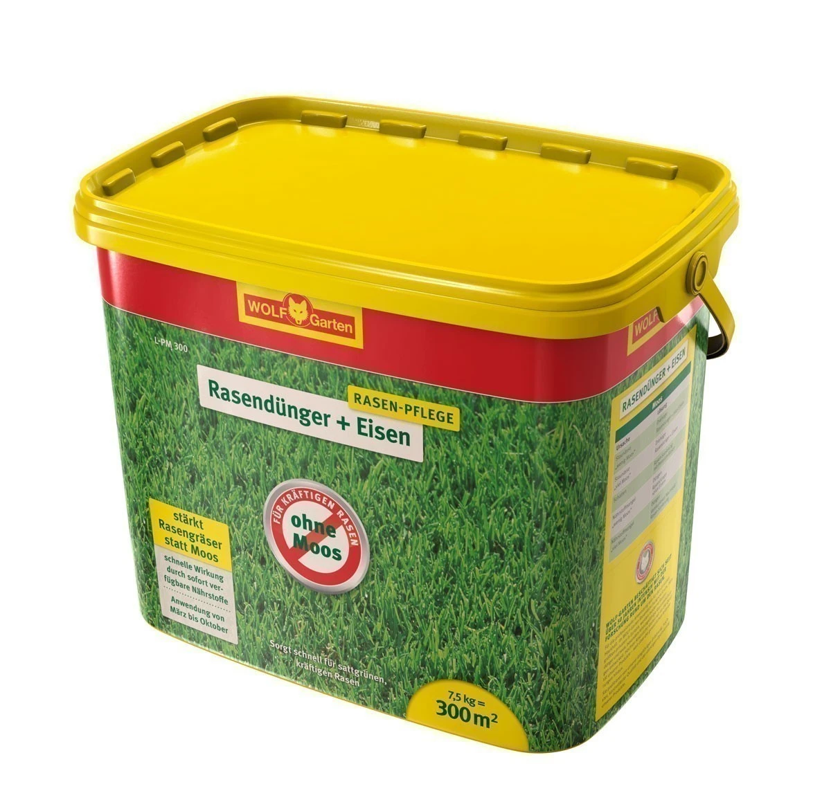 Wolf-Garten Wolf Garten Rasen Dünger Plus Eisen L-PM 300 Für 300 M²