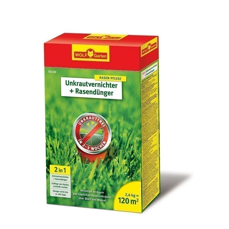 Wolf-Garten Wolf Garten Unkrautvernichter + Rasendünger 2-in-1 SQ 120 Für 120m²