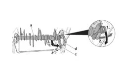 Wolf-Garten Messerwelle Ersatzteil WBS3503 Für Wolf Garten Benzin-Vertikutierer
