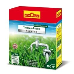Wolf-Garten Wolf Garten Rasensamen Trocken-Rasen Premium Saatgut L-TP100 Für 100m²