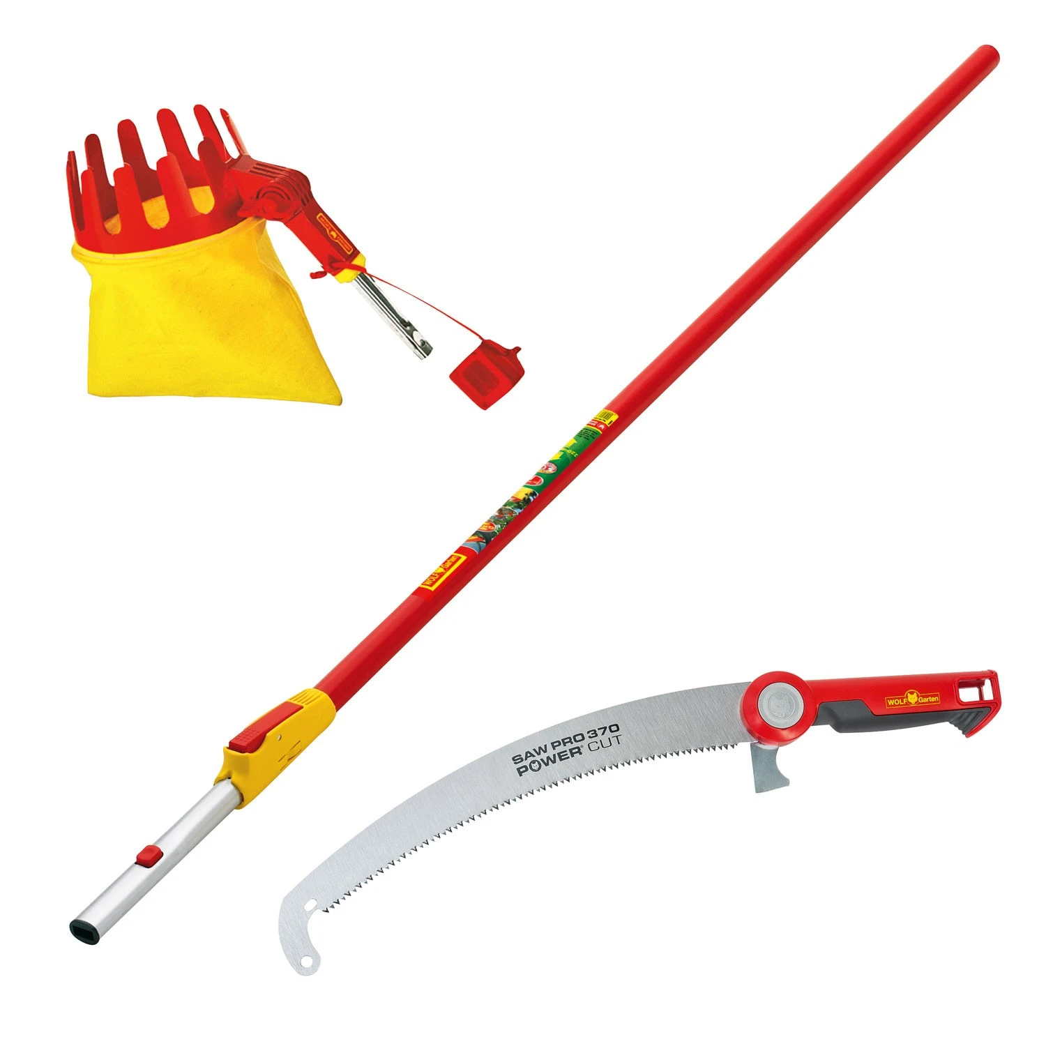 Wolf-Garten Baumpflege Set Wolf Garten Baumsäge + Obstpflücker + Stiel ZM-V4