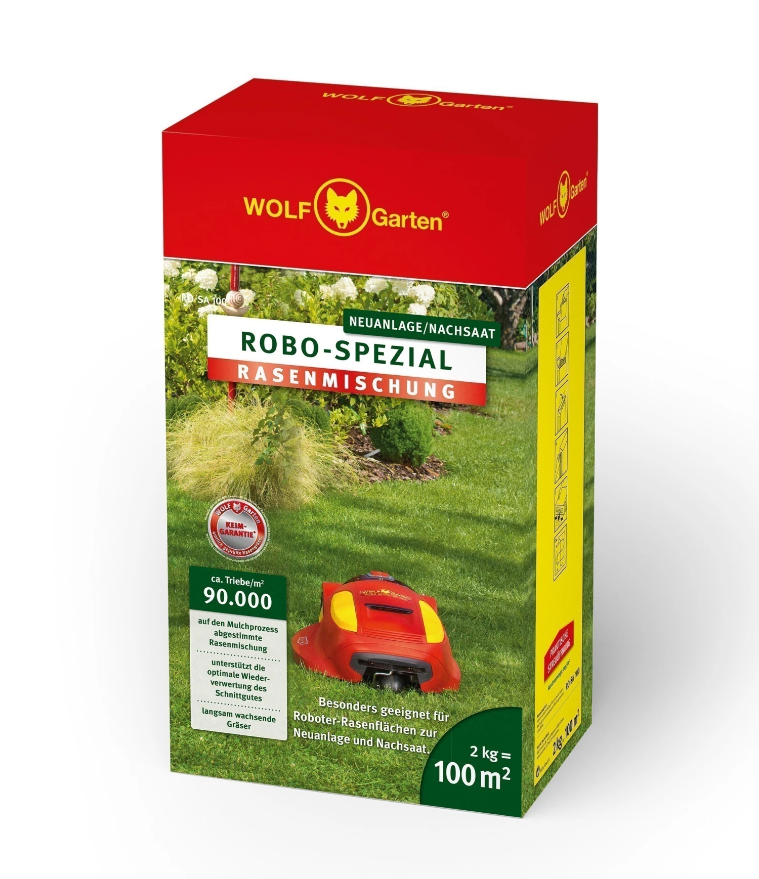 Wolf-Garten Wolf Garten Rasensamen Saatgut Robo Spezial RO-SA 100 Für 100m²