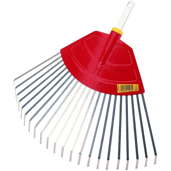 WOLF-Garten Fächerbesen UF-M + Eschenholz-Stiel ZM 140 Set, Multi-star, Rechen (rot/holz, UF-M/ZM 140 (P787)) – Bild 2
