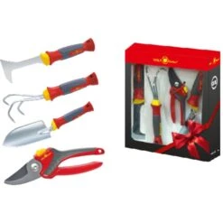 WOLF-Garten Geschenkset P261, Garten-Set (rot/grau, 4-teilig)