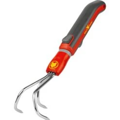 WOLF-Garten Kleingrubber Mit Stiel LA-M /ZM 015, Handgrubber (rot/gelb, 7cm)