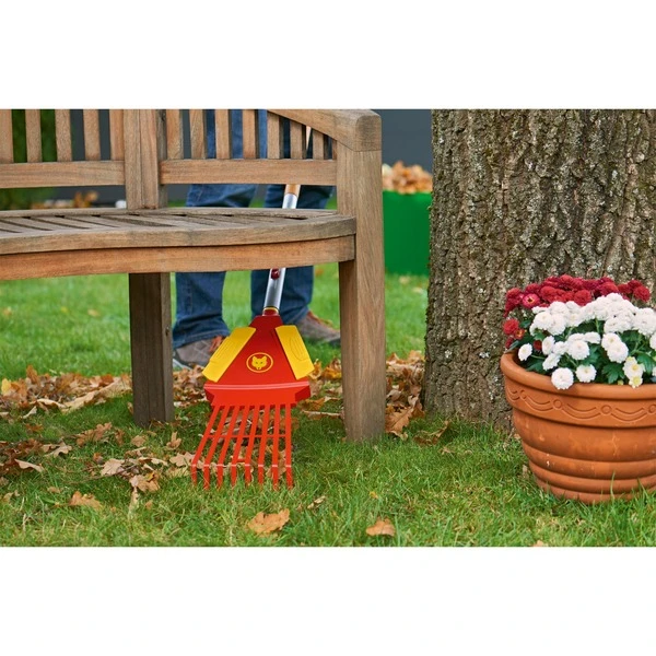WOLF-Garten Laubrechen 4in1 Multi-star, Besen (rot/gelb, 76cm) â Bild 2