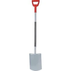 WOLF-Garten Spaten AS-D, Gerade (rot/grau, 19cm)